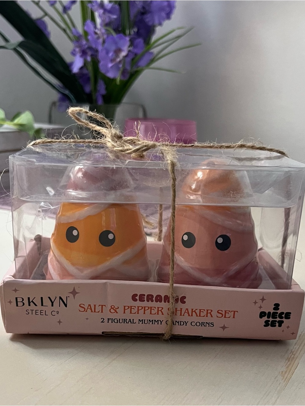 NIB BKLYN Steel Co Halloween Salt & Pepper Shaker Set